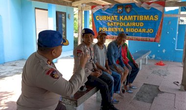 Satpolairud-Polresta-Sidoarjo-Serap-Aspirasi-Kamtibmas-Kawasan-Pesisir