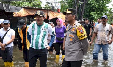 Kapolresta-Sidoarjo-Ikuti-Apel-Siaga-Banjir-dan-Pengecekan-Wilayah-Terdampak