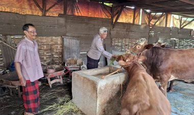 Bhabinkamtibmas-Desa-Simoketawang-Bersama-Warga-Manfaatkan-Lahan-Kosong-untuk-Peternakan-Sapi