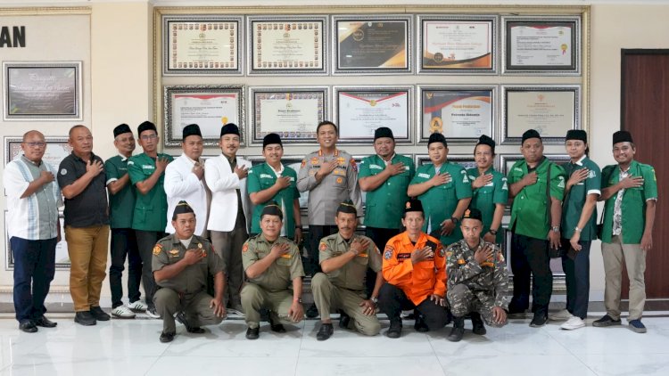 Polresta-Sidoarjo-Terima-Silaturahmi-GP-Ansor,-Perkuat-Sinergi-Jaga-Kamtibmas
