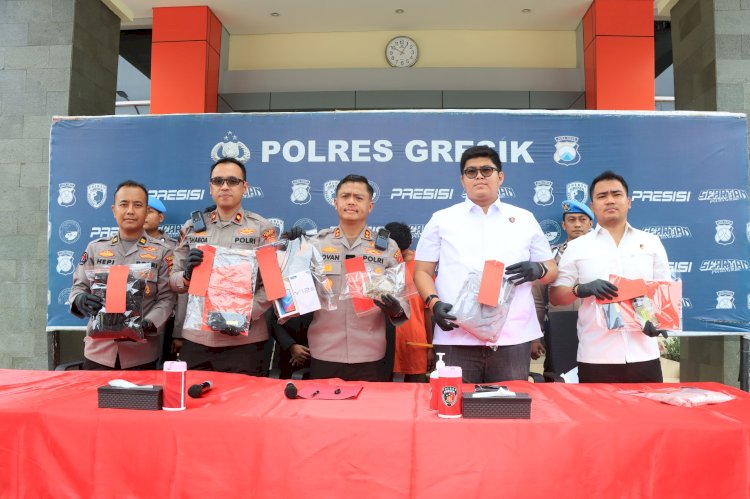 Polres Gresik Beri Tindakan Tegas Terukur Tiga Anggota Gangster