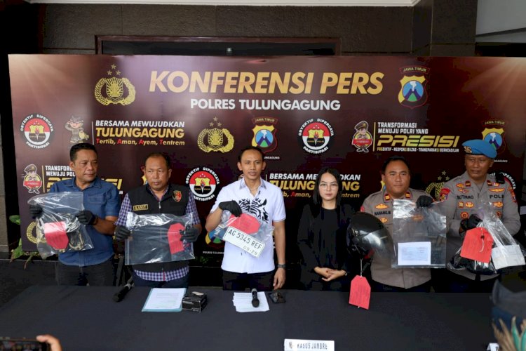 Polres Tulungagung Amankan 2 Tersangka Jambret di Dua TKP